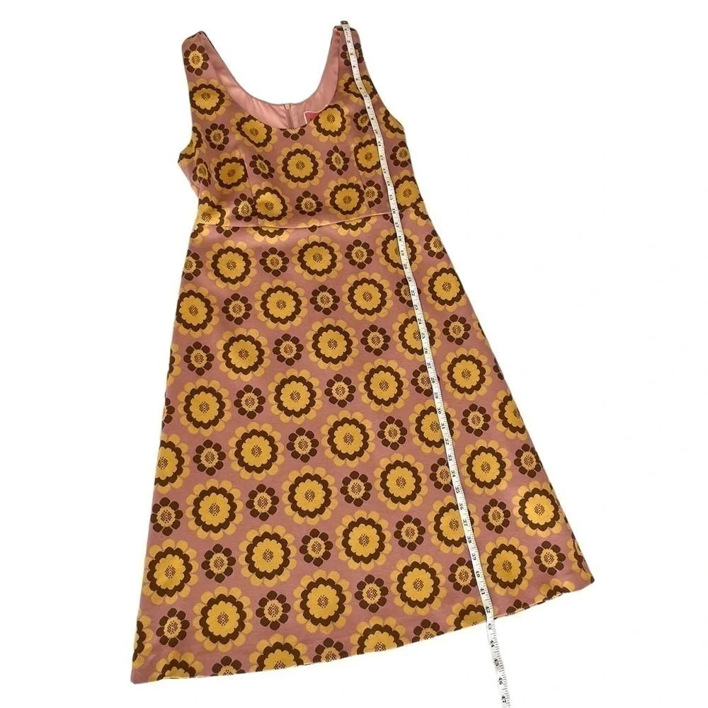 KATE SPADE Geo Floral Jacquard Midi Dress Size 10